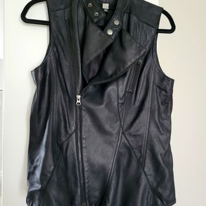 Saks Fifth Avenue leather vest